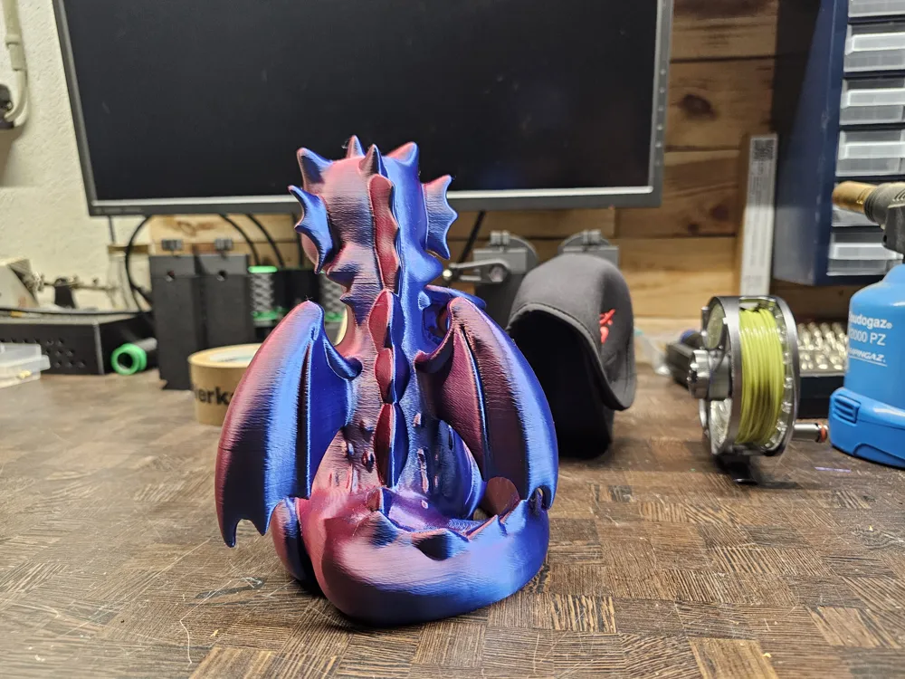 Making Dragon Models Cute Dragon with Greek Column by 3D Werkstatt.ch MakerWorld: Download ...
