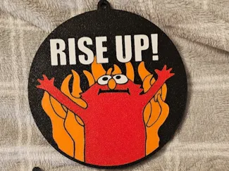 Burning Red Monster Pendant