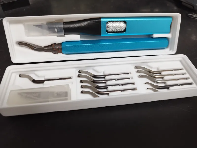 Gridfinity Deburr & Hobby Knife Holder