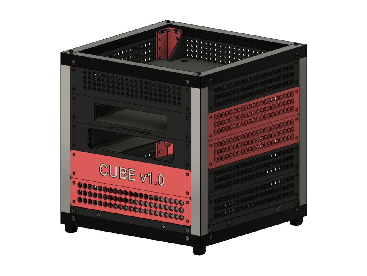 CUBE v1.0 - 5U 10 Inch Mini Homelab Rack