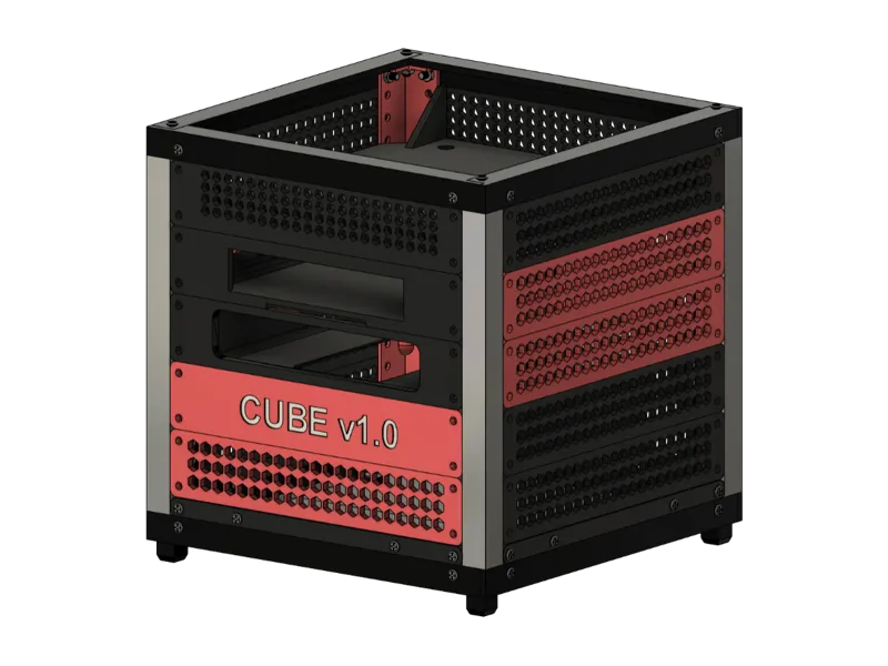 CUBE v1.0 - 5U 10 Inch Mini Homelab Rack