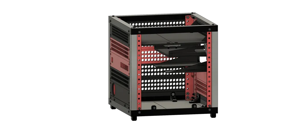 Small Form Factor Home Lab Rack CUBE v1.0 - 5U 10 Inch Mini Homelab Rack - Free 3D Print Model - MakerWorld