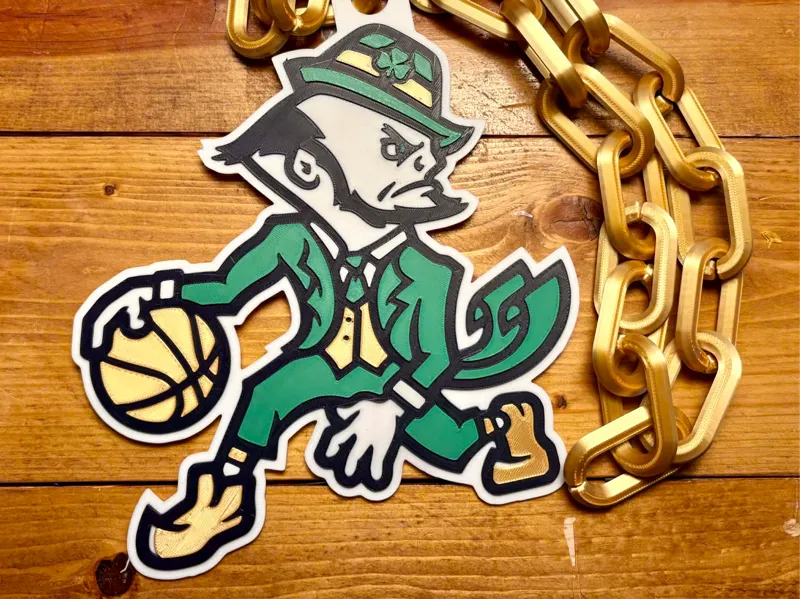 Notre Dame Basketball Jumbo Hype Turnover Chain