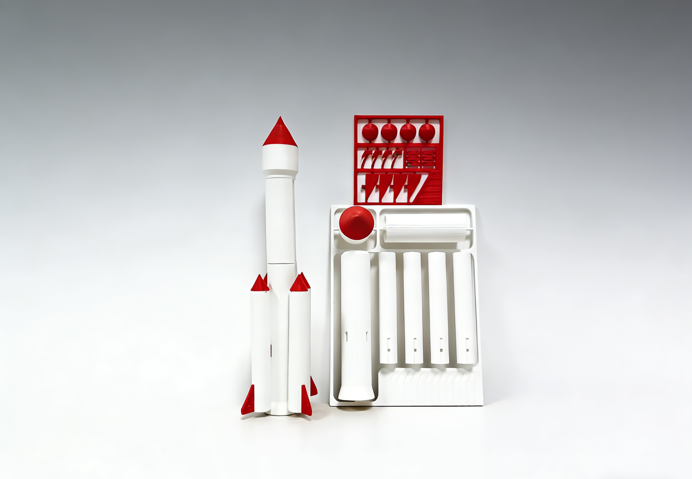 Miniatura 1 do modelo 3D [玩具]火箭套卡 无AMS