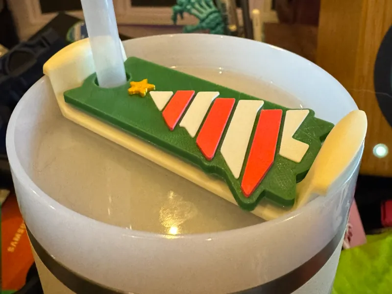 Christmas Tree Tumbler Lid Topper 40oz