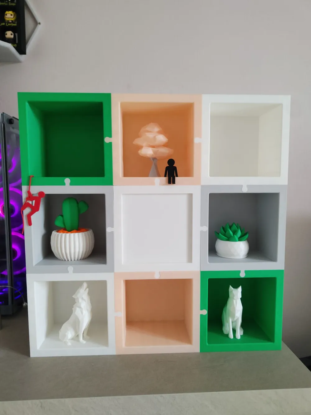 Modular Puzzle Shelf - Free 3D Print Model - MakerWorld