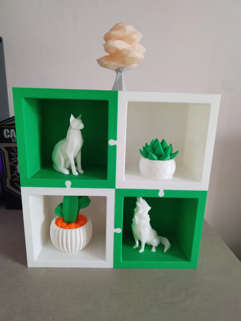 Modular Puzzle Shelf - Free 3D Print Model - MakerWorld