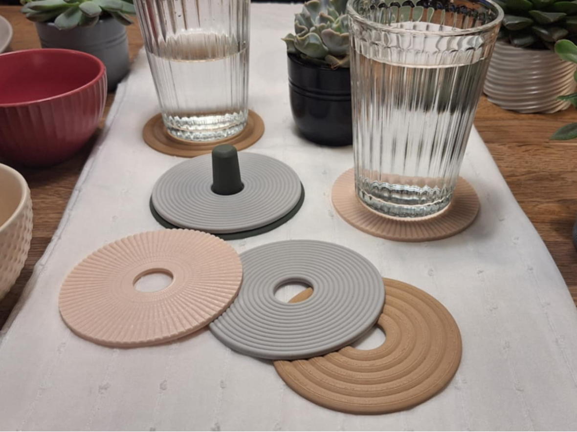 Coasters with simple elegant design