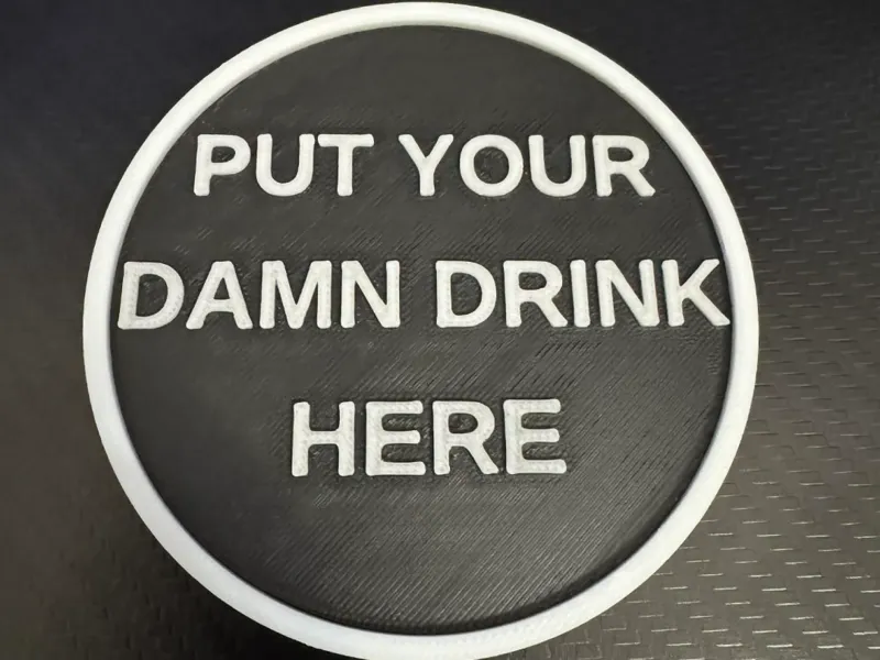 Drink Coaster Drink Here