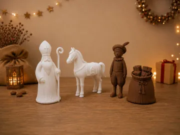 Modelo para impresión 3D: Piet japandi stijl, sinterklaas set — vista de referencia 4