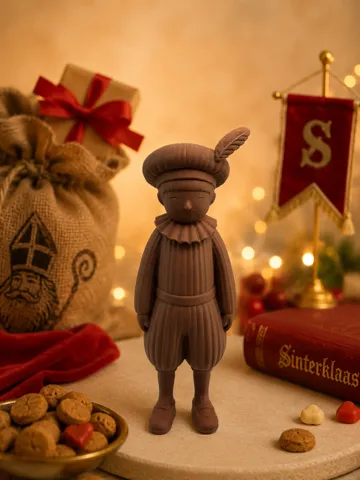 Modelo para impresión 3D: Piet japandi stijl, sinterklaas set — vista de referencia 3