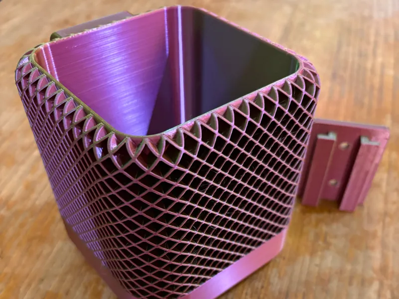 Modern Square Wall Hanging planter with driptray