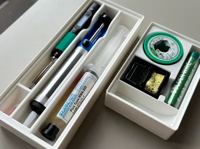 Pinecil and soldering tools Gridfinity bins