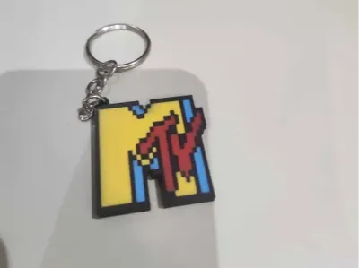 MTV Pixel Key Chain