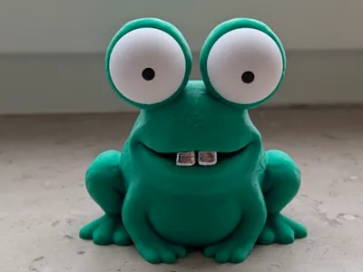 Happy Frog - Grinning Frog with adjustable eyes