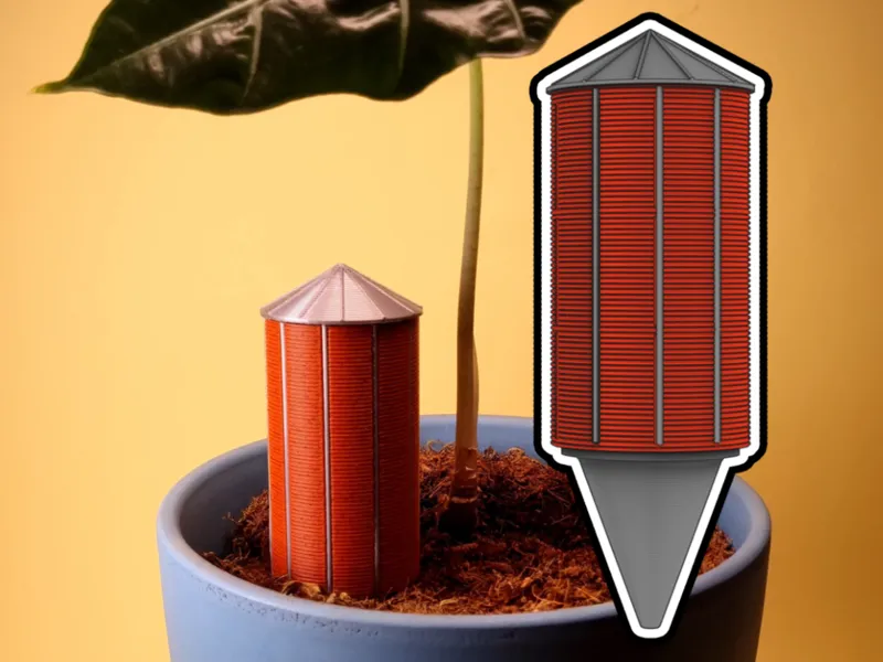RootSilo – Mini Silo for Self-Watering Plant Care