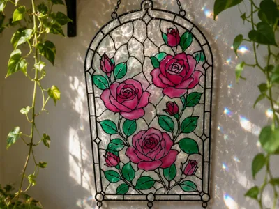 OUTLINE FOR STAINED GLASS RESIN