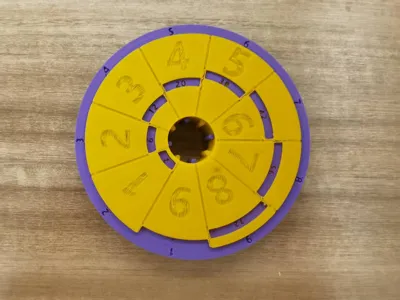Multiplication Table Fidget Spinner