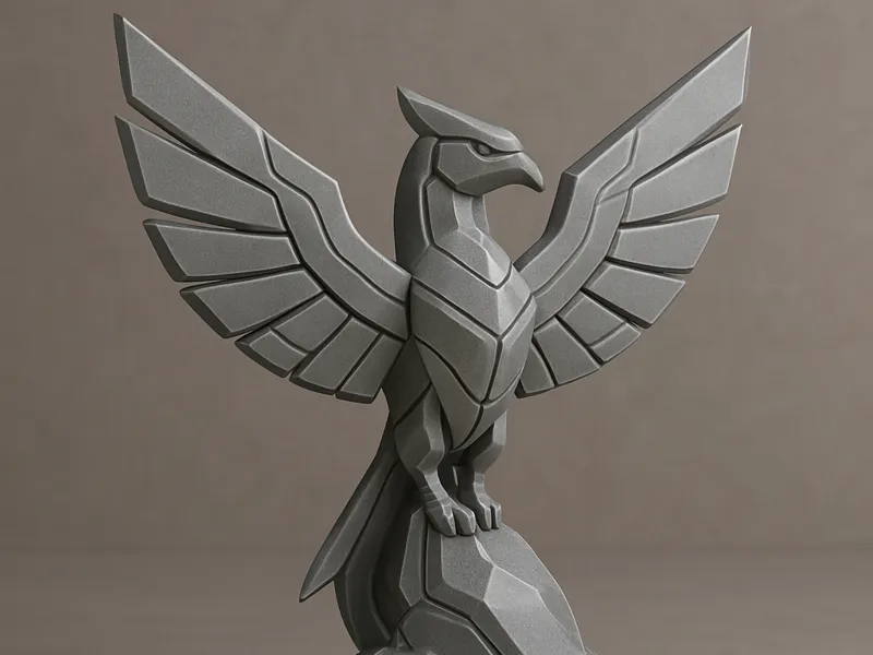 Phoenix Sculpture – Geometric Revival Edition