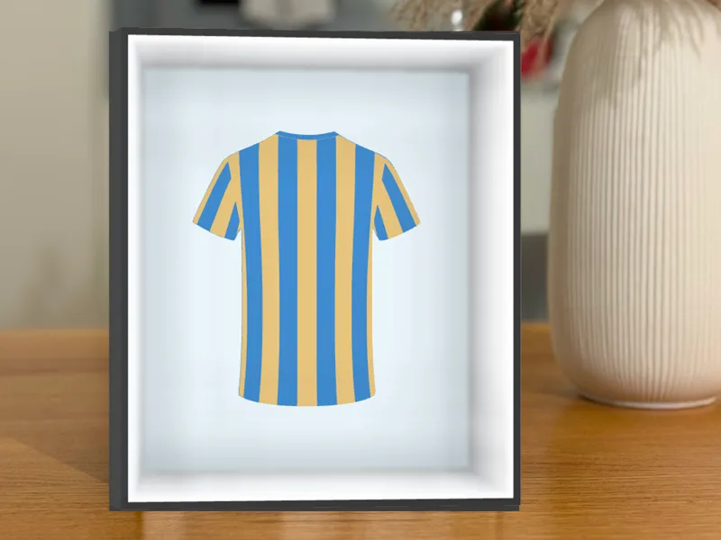 Cornice Maglia Calcio a righe Personalizzabile