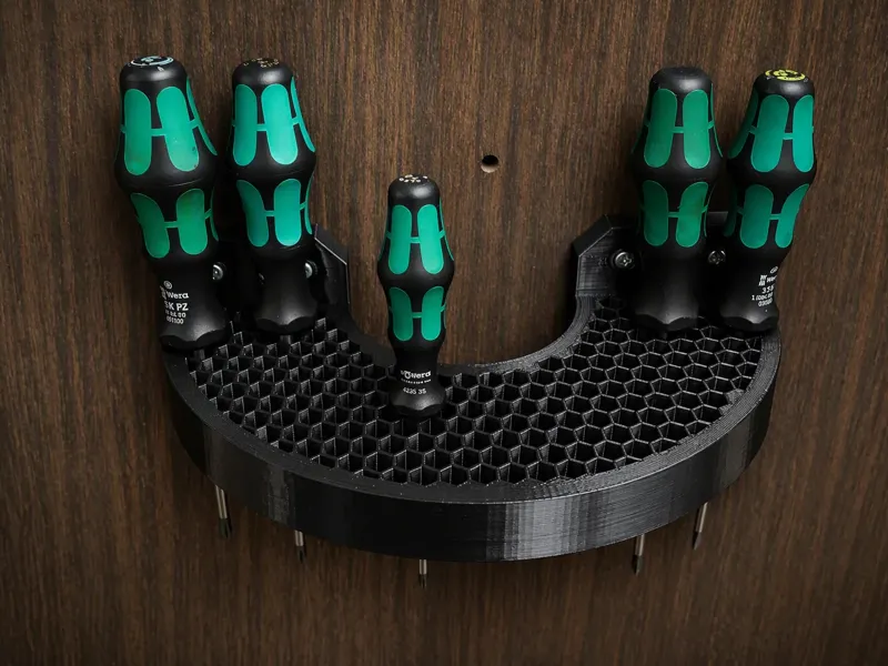 Large massive screwdriver holder