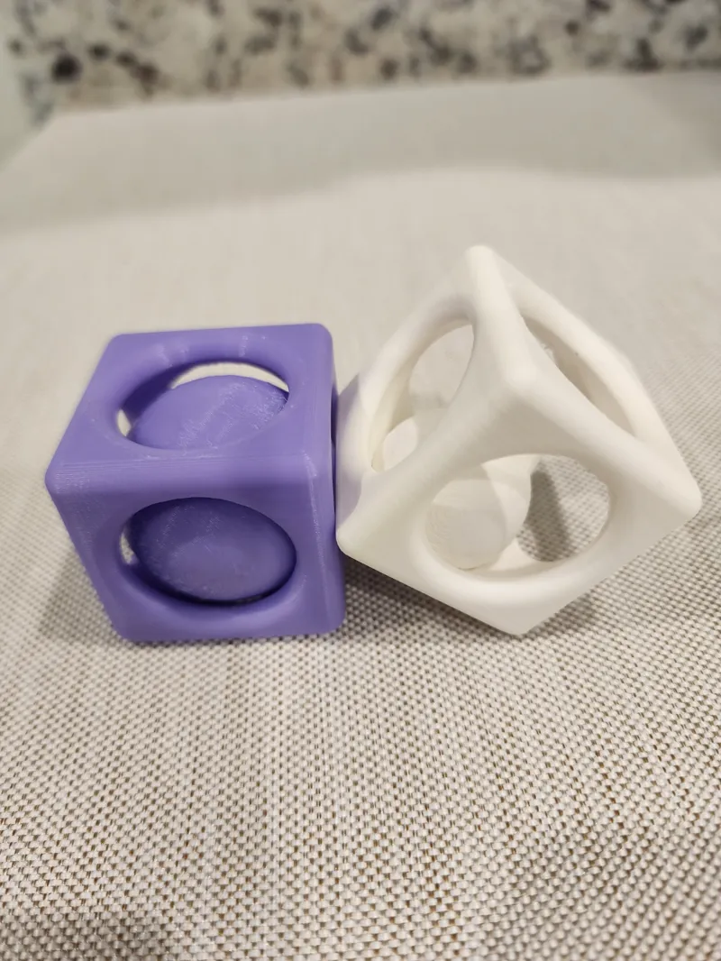 CubeMoon Fidget Spinner Print In Place