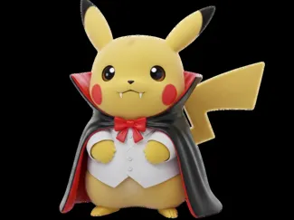Pokemon Pikachu als Halloween Vampir