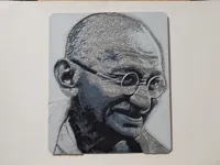 AMS Gandhi hueforge,175mmx150mm, 0.08mm layer, 100% infill