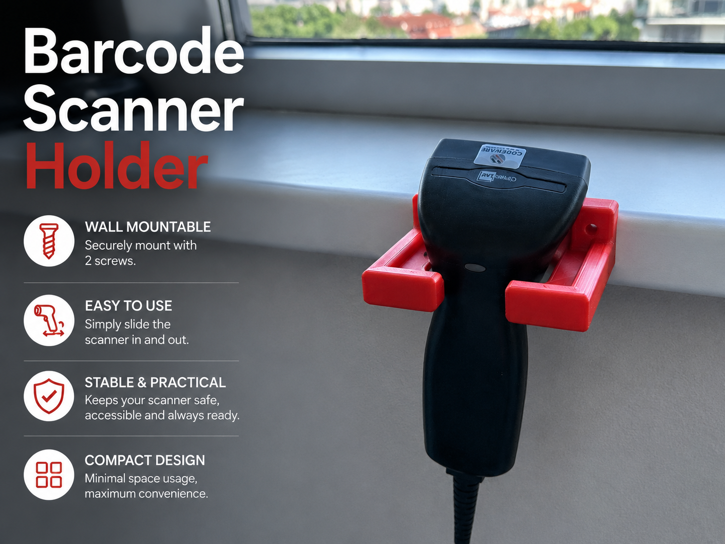 Barcode Scanner Holder