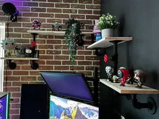 Industrial Pipe Shelf
