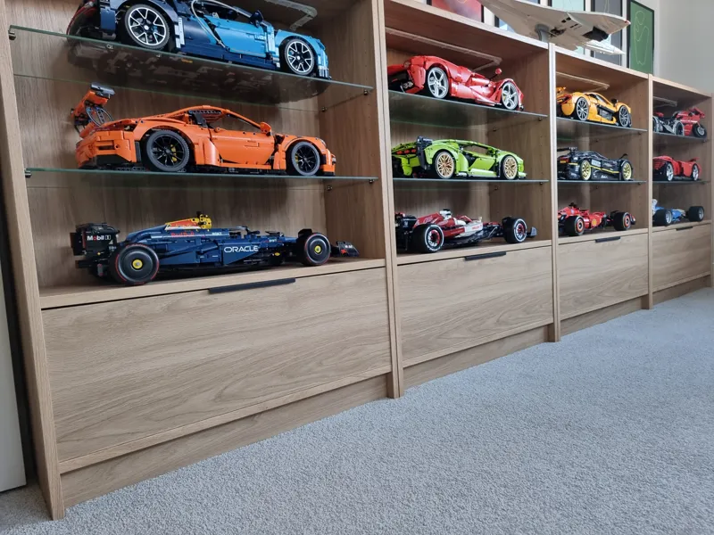 IKEA Billy bookcase shelf/drawer front hack