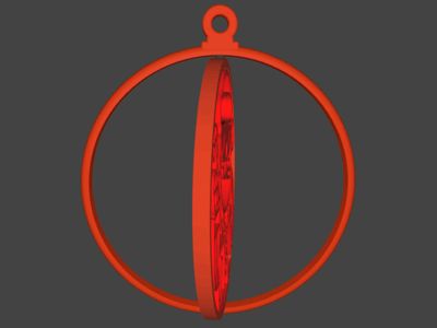COOL Santa Spinning Christmas Tree Ornaments