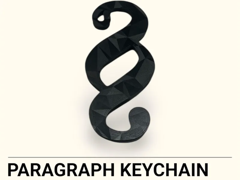 Paragraph lawyer keychain