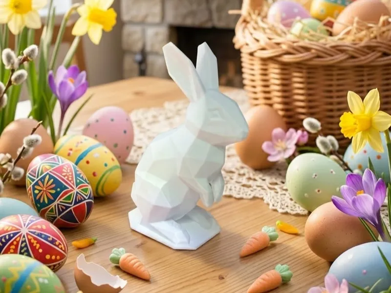 Low Poly Easter Bunny