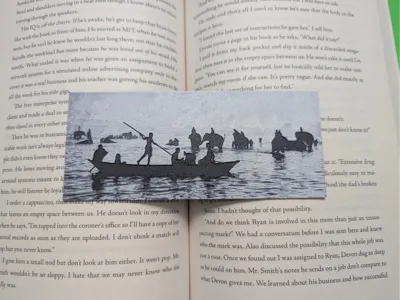 Elephants bathing in the Ganges Bookmark