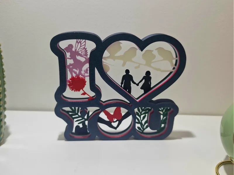 I love you mandala