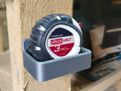 Tape measure shelf