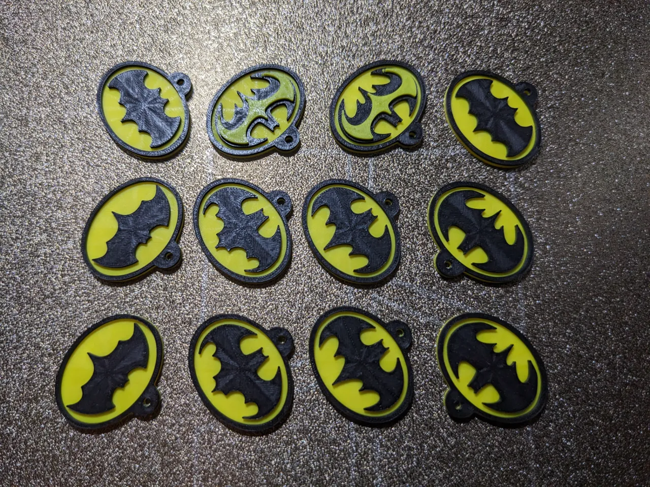 Batman Symbol Earrings Six Styles from 1966 - 2005 view 2
