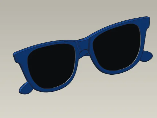 Pince à cheveux lunettes de soleil type Ray Ban