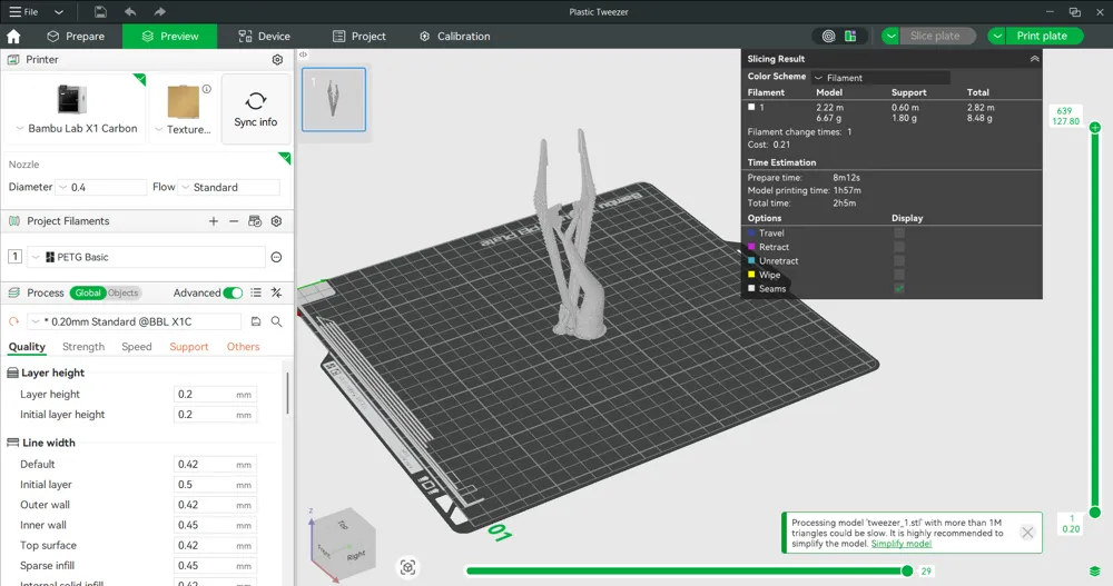 Plastic Tweezer - Free 3D Print Model - MakerWorld