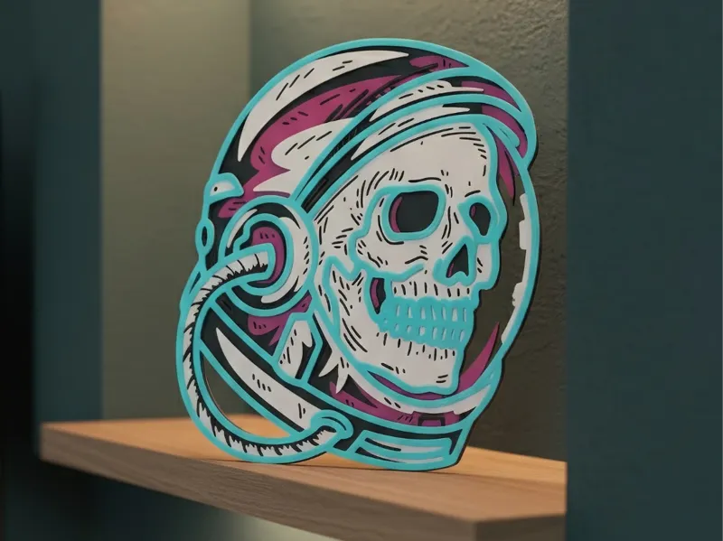 Customizable Astronaut Skull
