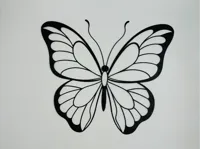 Décoration murale papillon ajouré — photo 2