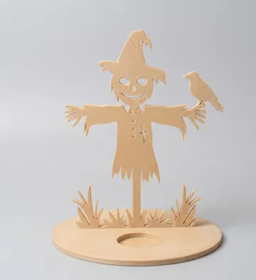Maceta decorativa: Smiling Scarecrow Candle/Planter Stand — vista de referencia 3