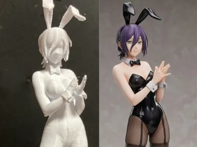 ChainsawManAnimeGirlFigure Reze in a Bunny Outfit