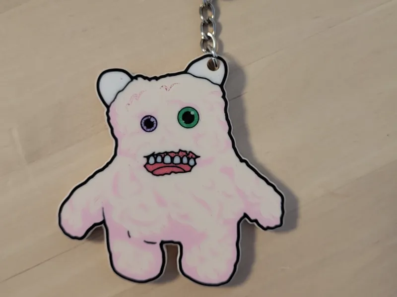 Kuschelmonster "Mönschi" Schlüsselanhänger