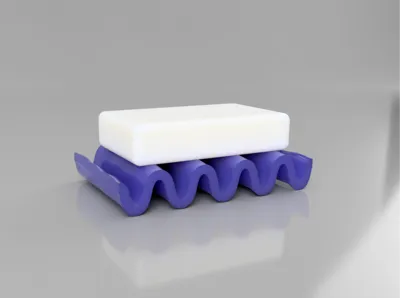 Wavy Self Draining Soap Dish