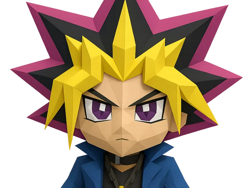 Low Poly Yami Yugi FF7 Style
