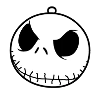 Boule de Noël lithophane Jack Skellington — photo 4