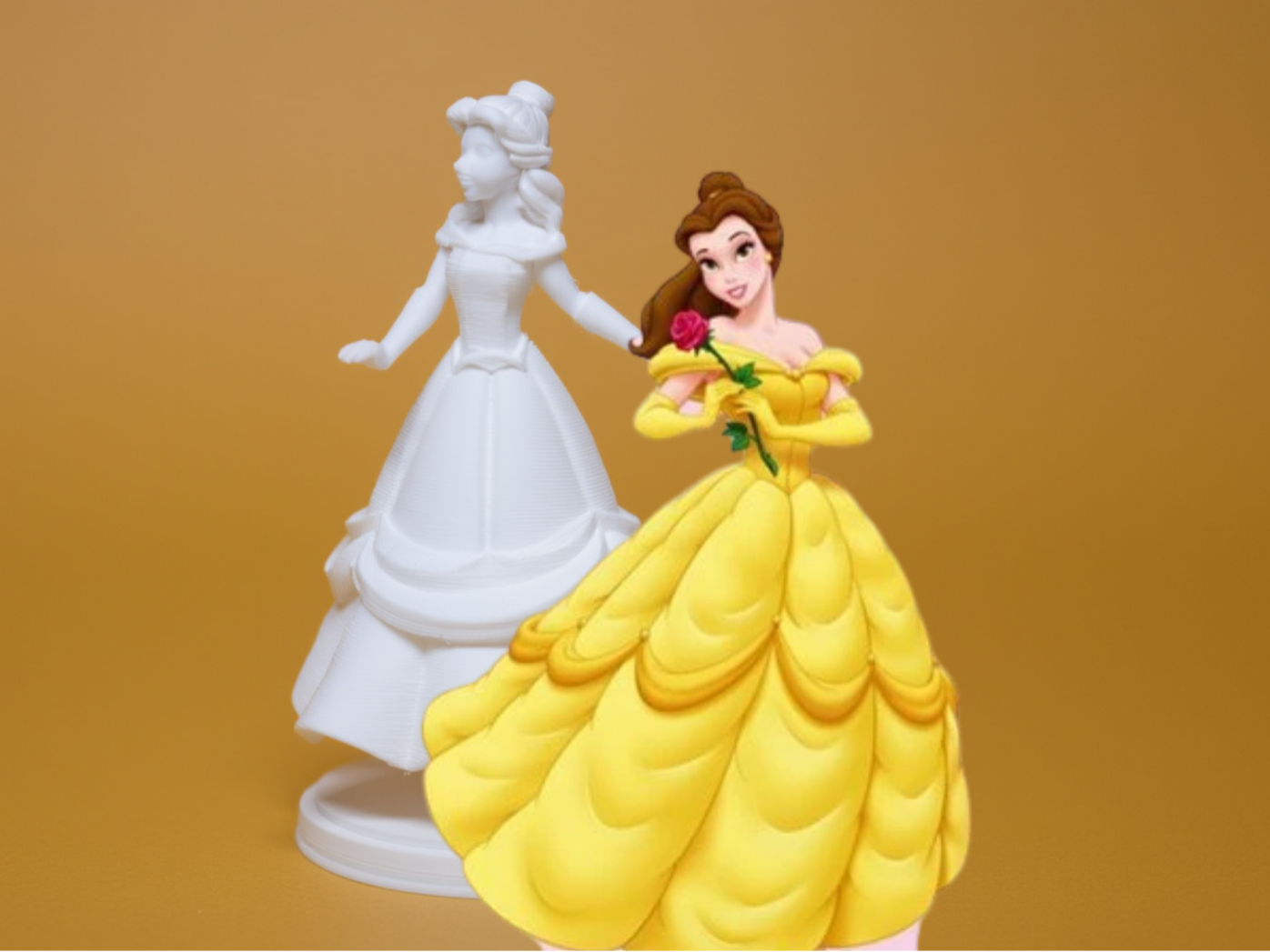 Belle Princess Inspired 3D Model 