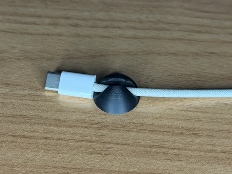 Organic Cable Clip – Self-Adhesive Desk Organizer